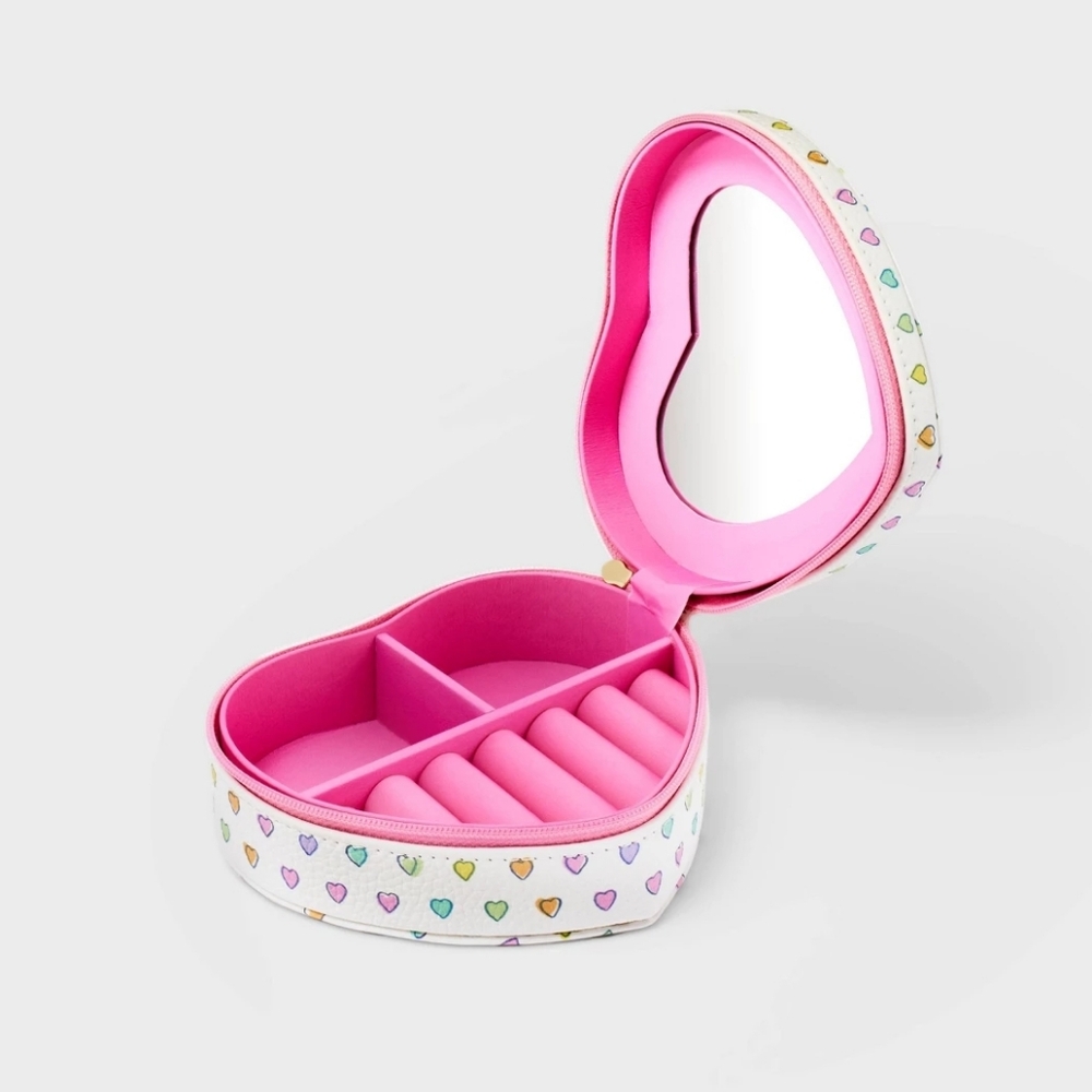 NEW! ROLLER RABBIT Target Disco Hearts Wave Heart Shaped Jewelry Box - Picture 2 of 3
